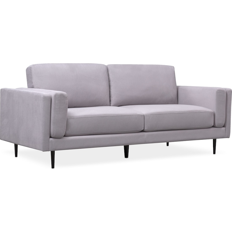 west end gray sofa   