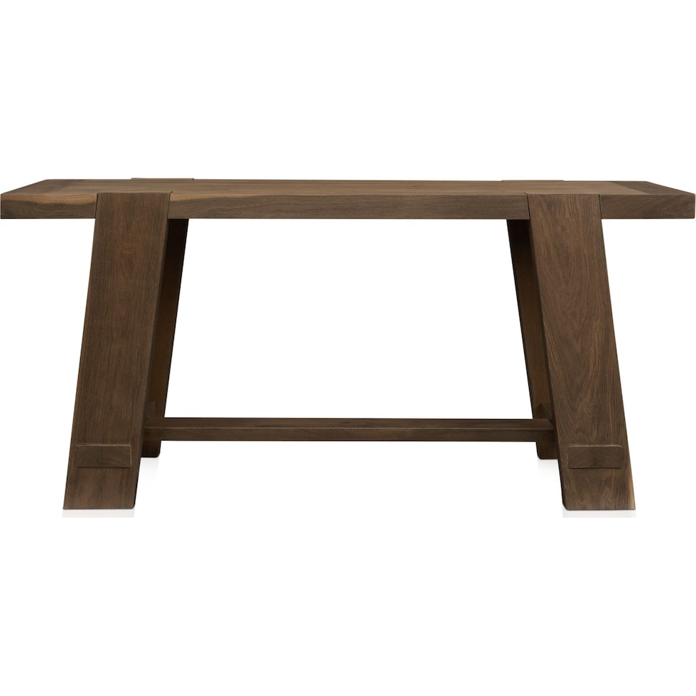 westbrook dark brown sofa table   