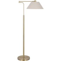 westcott gold floor lamp   
