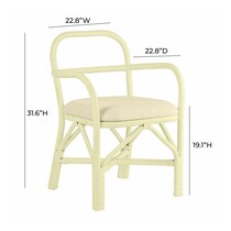 westerly white outdoor dining chair   