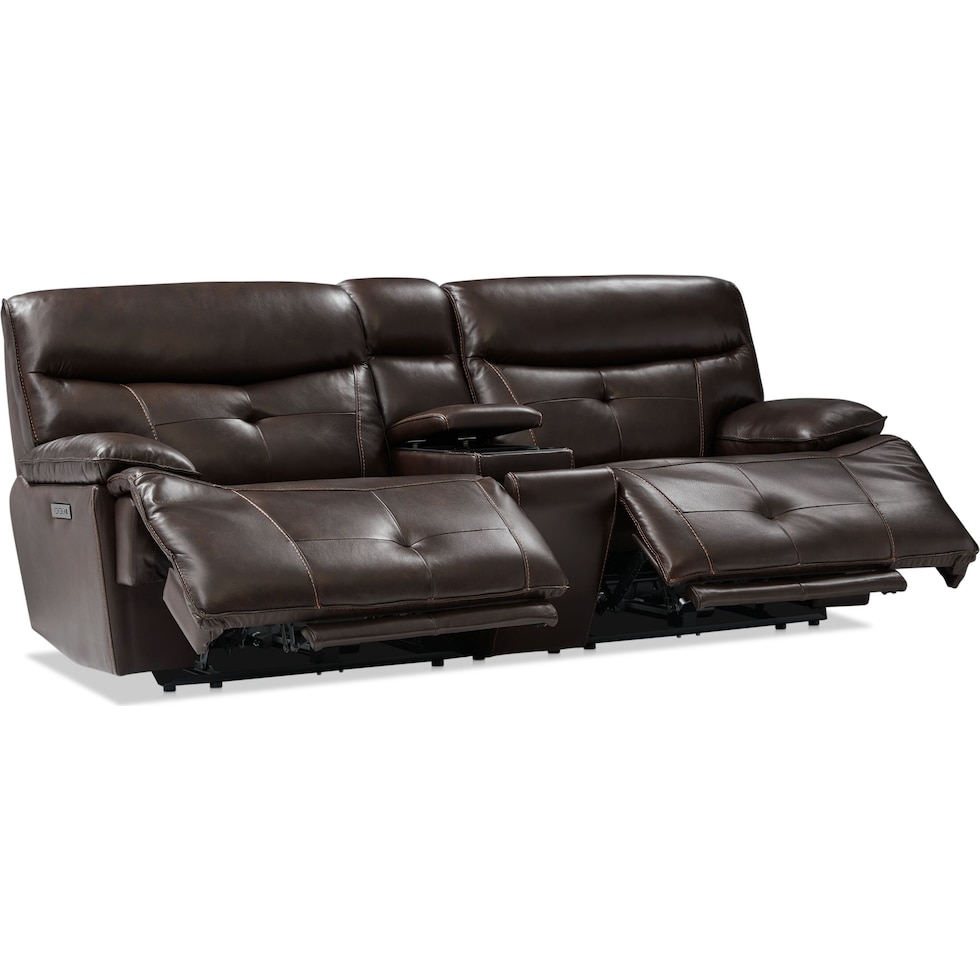 westgate dark brown loveseat   