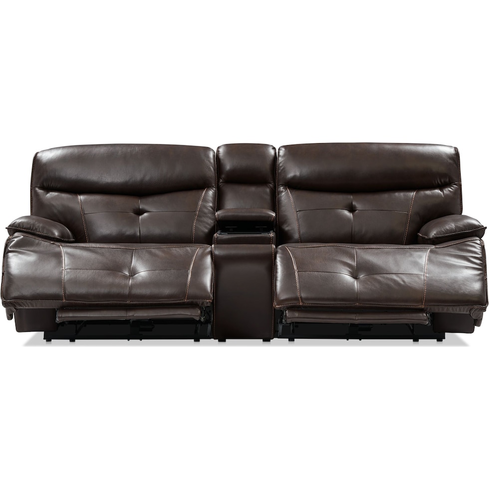 westgate dark brown loveseat   