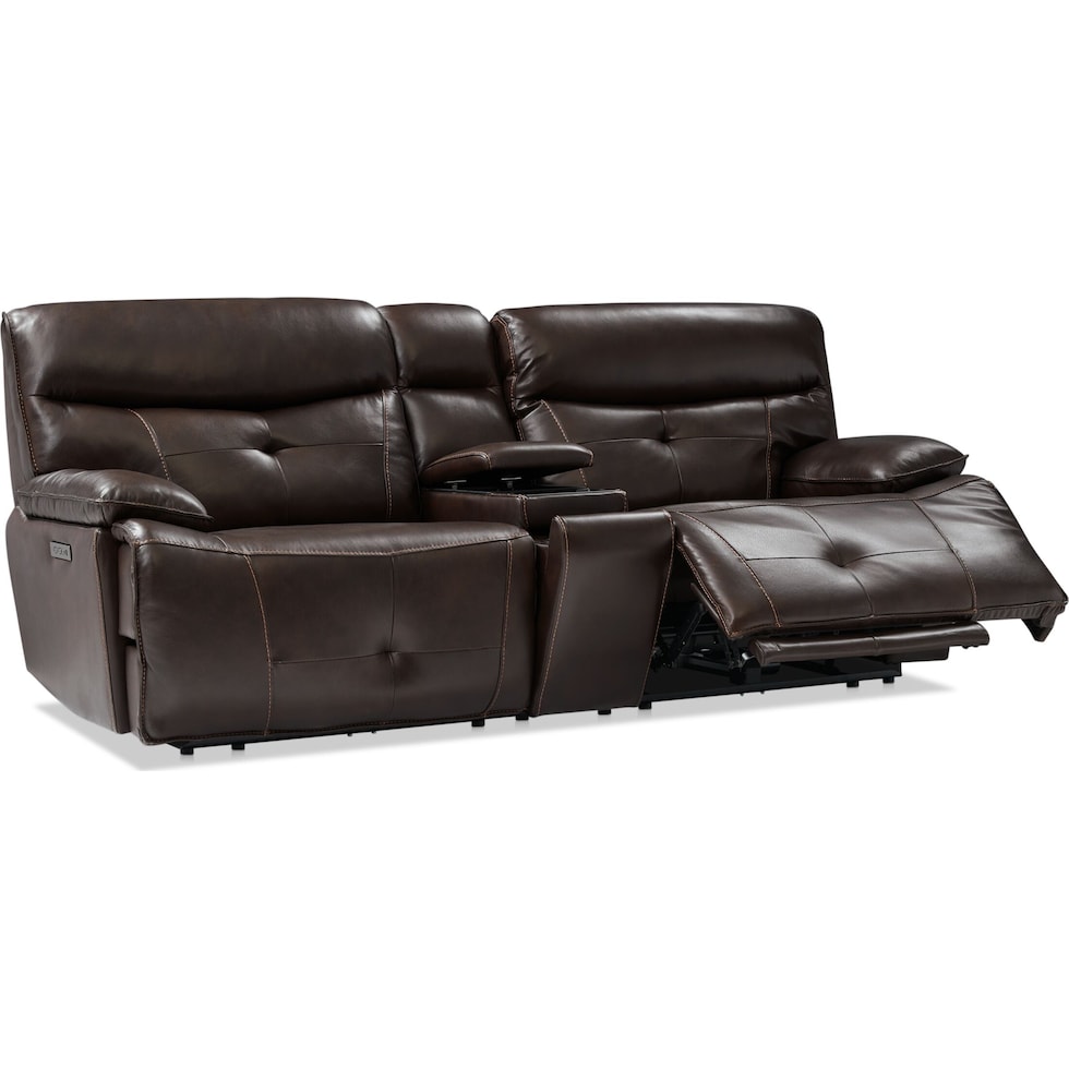 westgate dark brown loveseat   