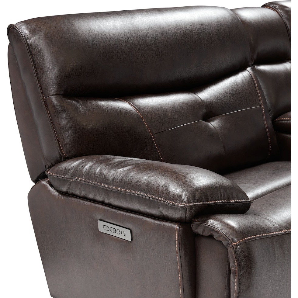 westgate dark brown loveseat   