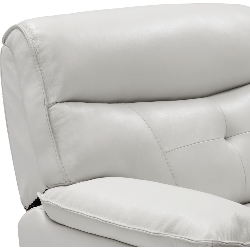 westgate gray  pc power reclining sofa   