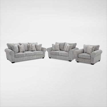 Broyhill Westin Lake Sofa, Loveseat, and Oversized Chair