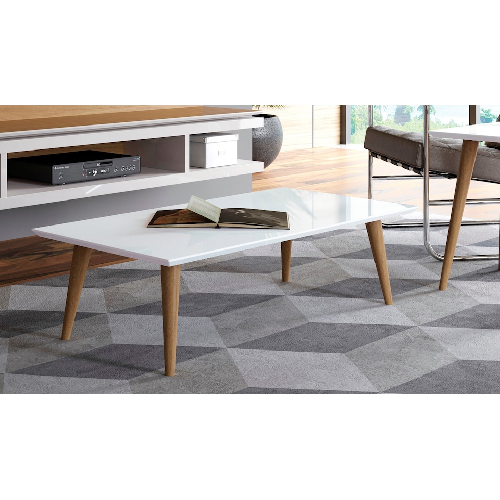 westin white coffee table   