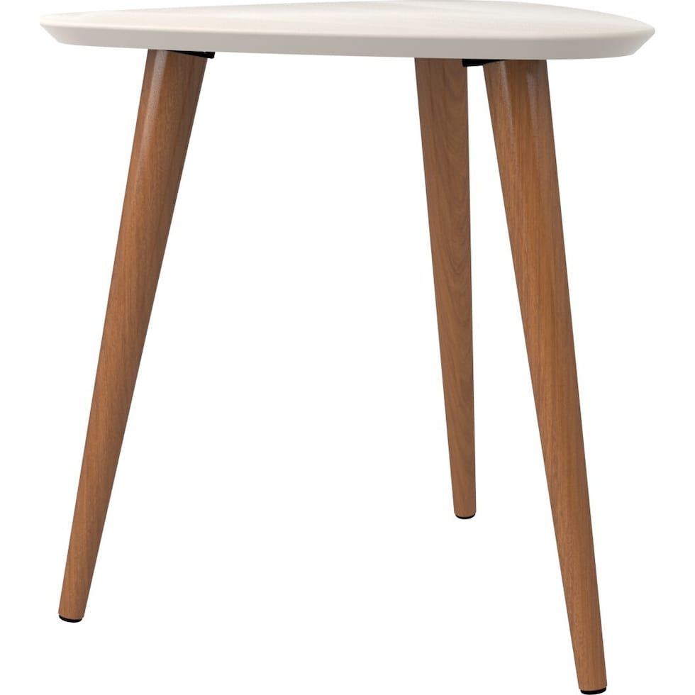 westin white end table   