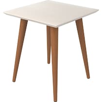 westin white end table   