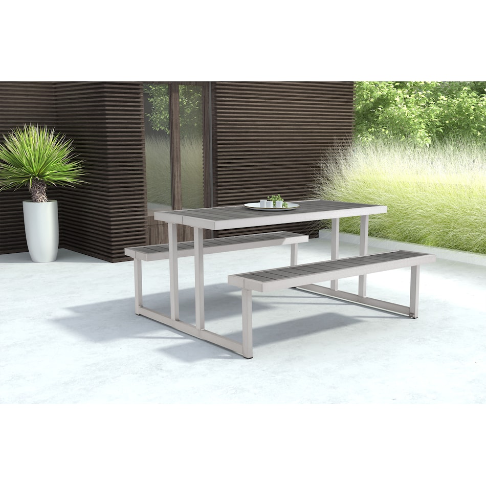 westlake gray outdoor picnic table   