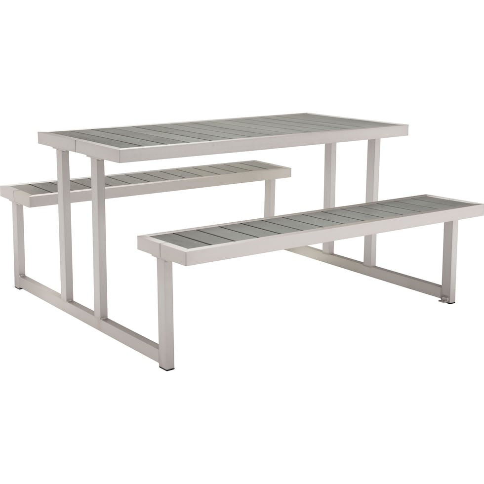 westlake gray outdoor picnic table   