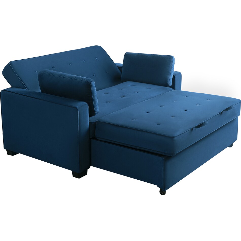 westly blue sofa bed   