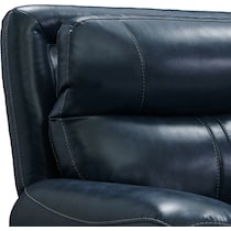 weston blue power reclining sofa   