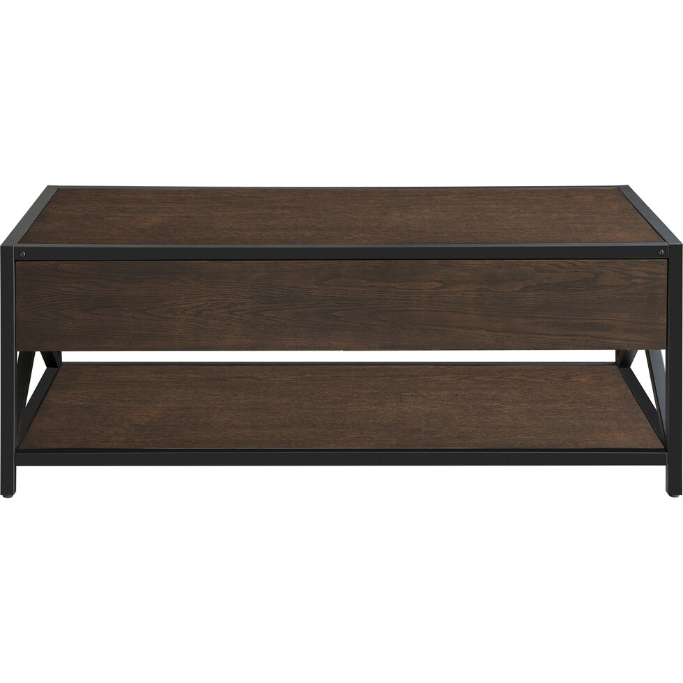 weston dark brown coffee table   