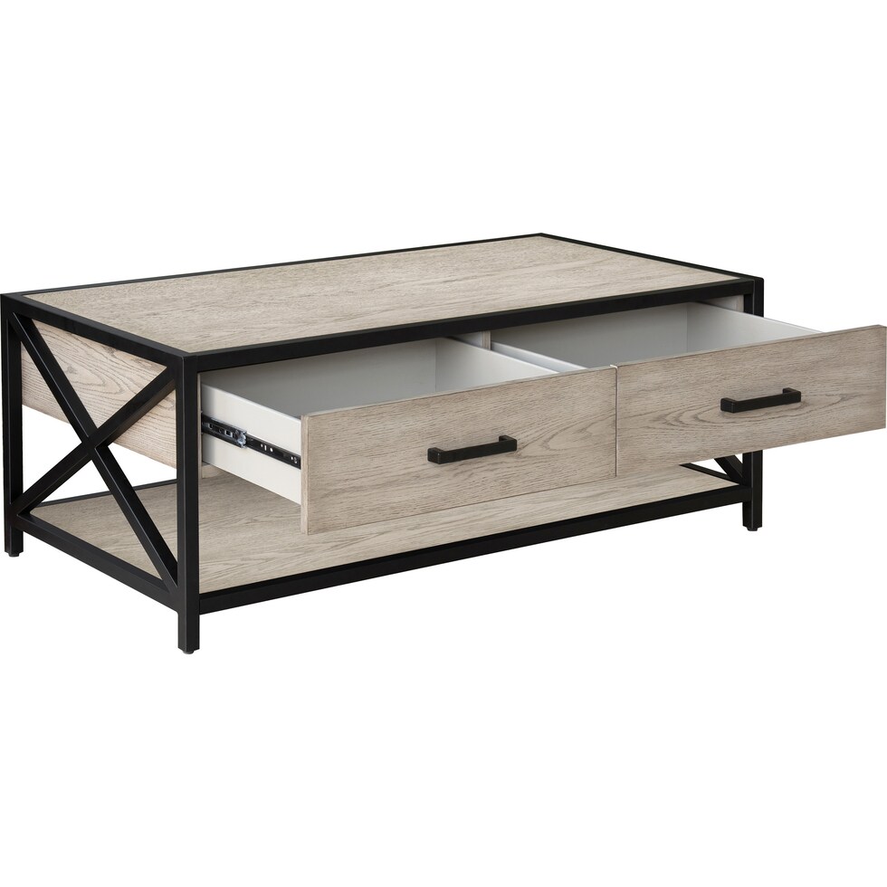 weston gray coffee table   