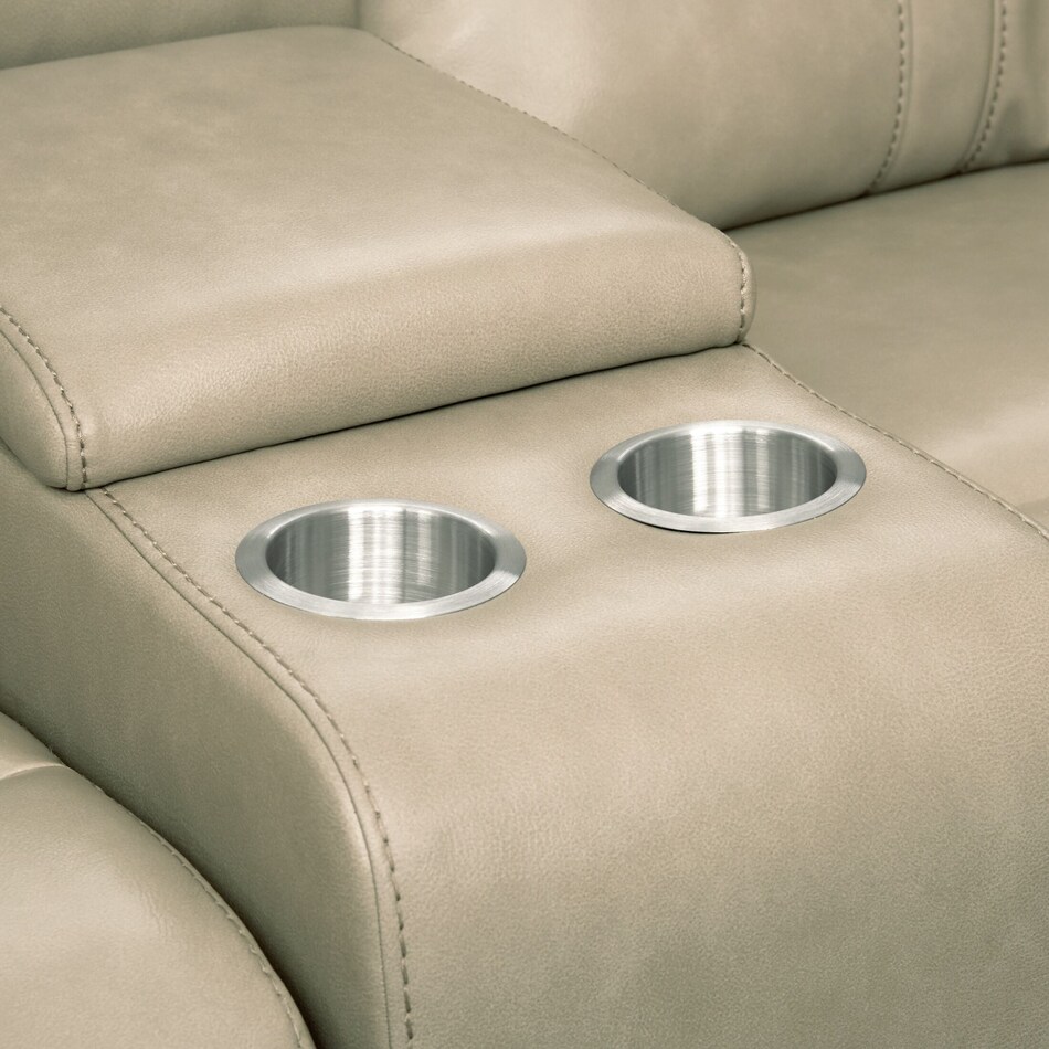 weston white power reclining loveseat   