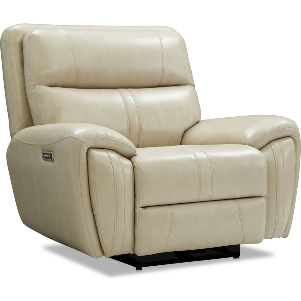 weston white recliner   