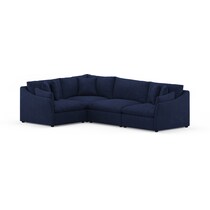 westport blue  pc sectional   