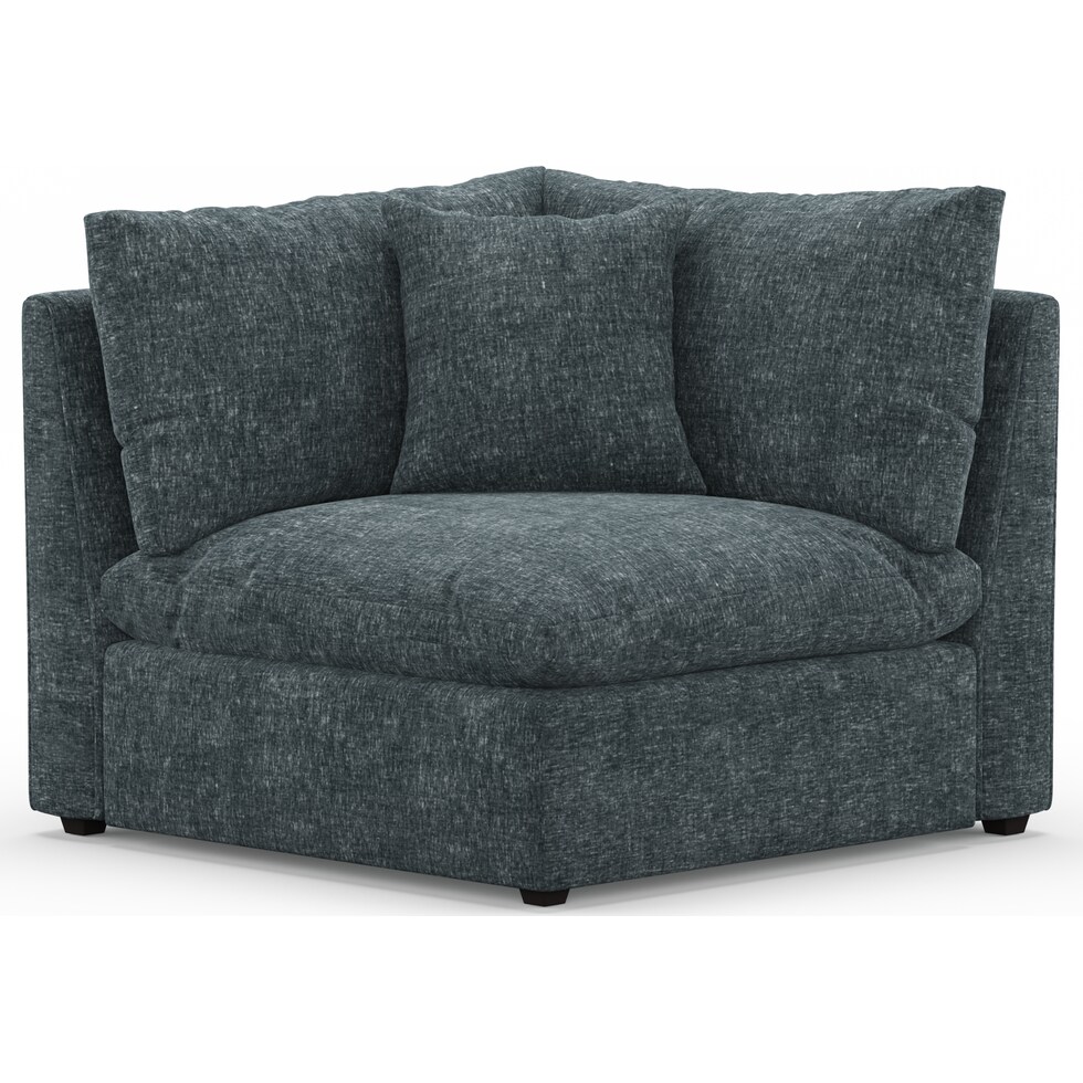 westport blue corner chair   