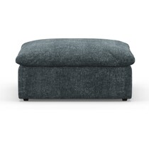 westport blue ottoman   