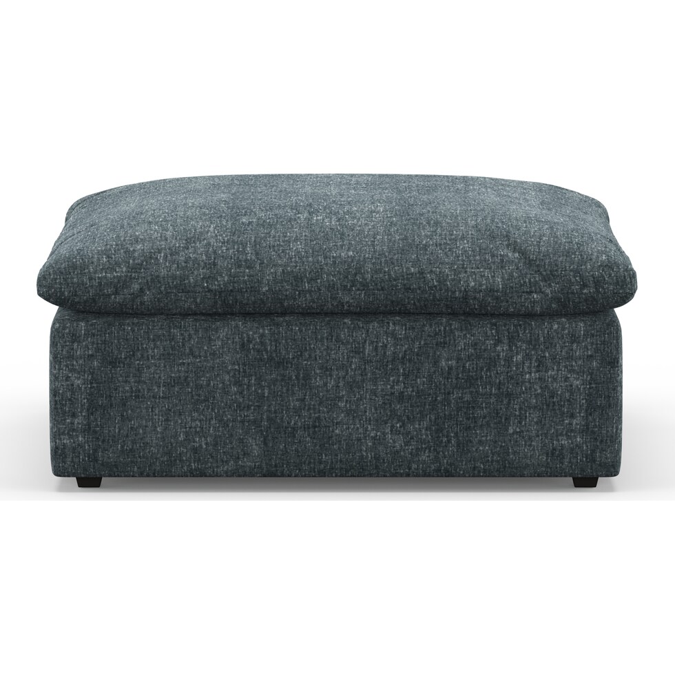 westport blue ottoman   