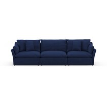 westport blue sofa   
