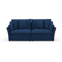 westport blue sofa   