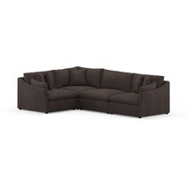 westport gray  pc sectional   