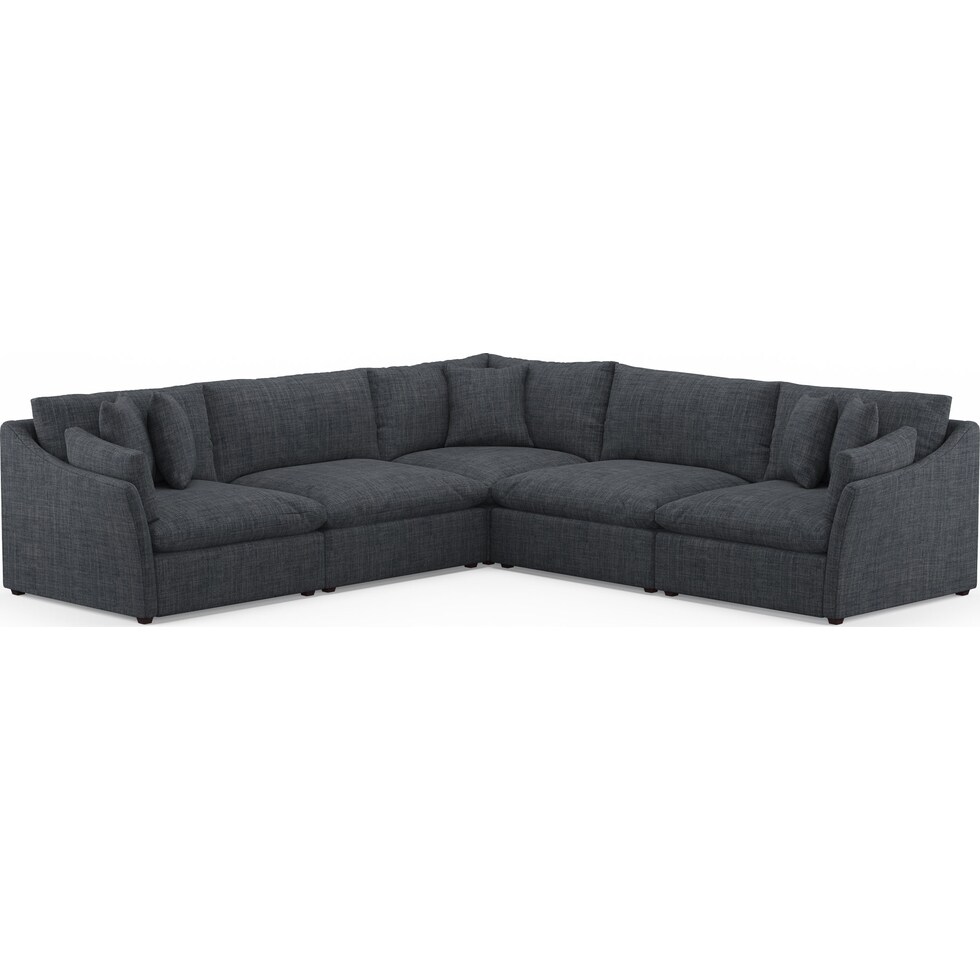 westport gray  pc sectional   