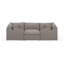 westport gray  pc sectional   