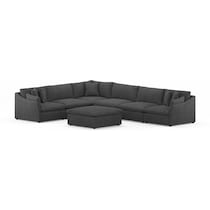 westport gray  pc sectional   