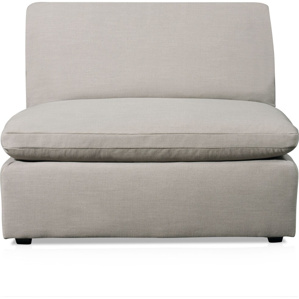 westport gray armless chair   