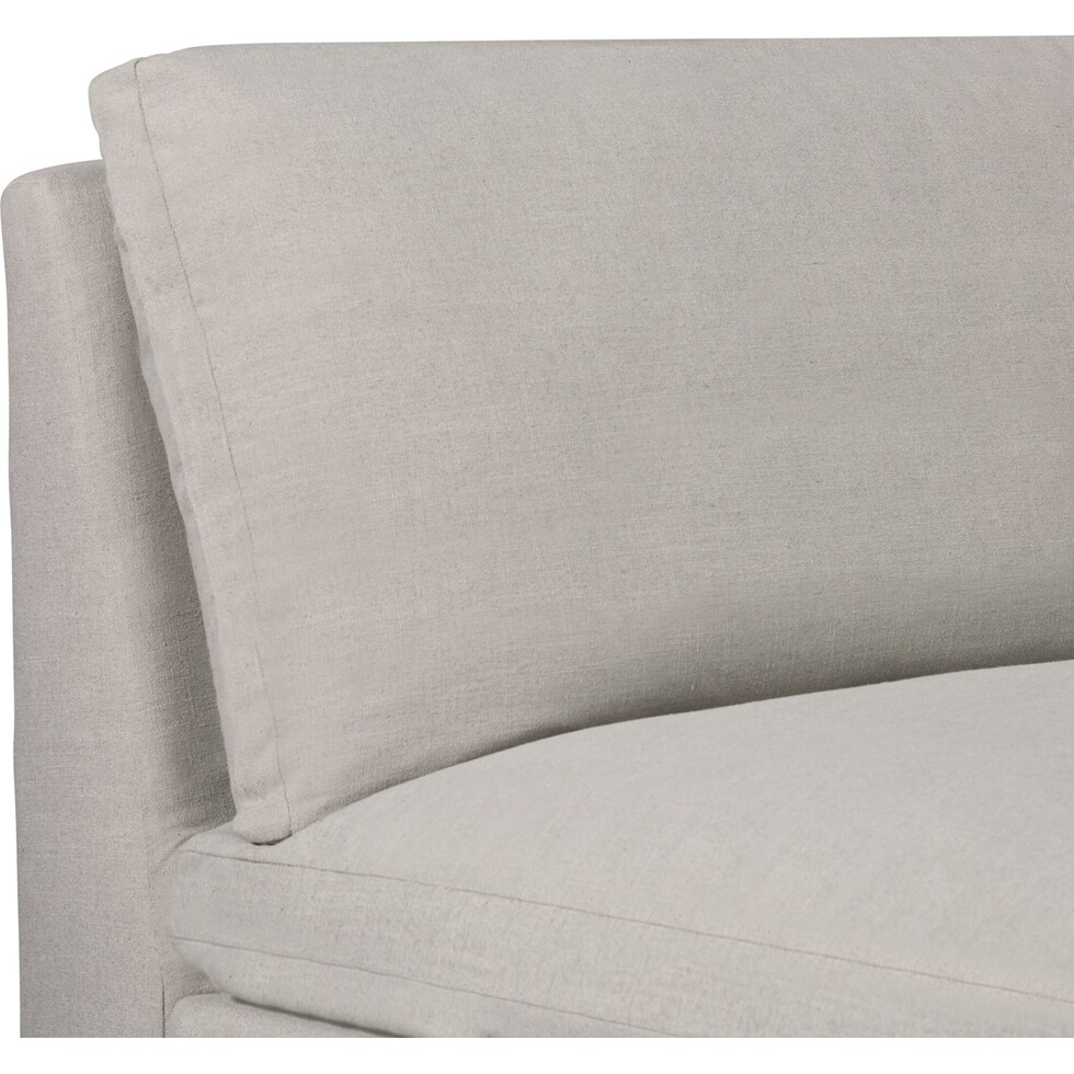 westport gray armless chair   