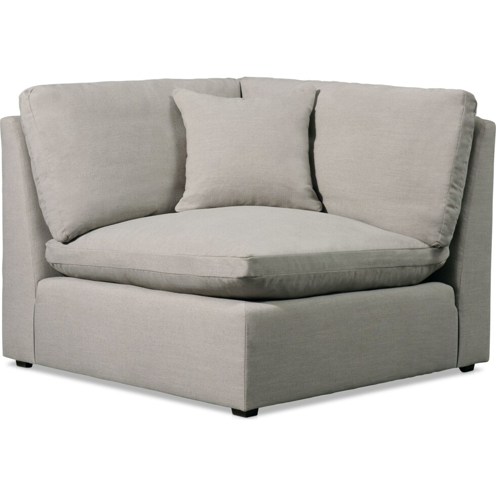 westport gray corner chair   