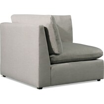 westport gray corner chair   