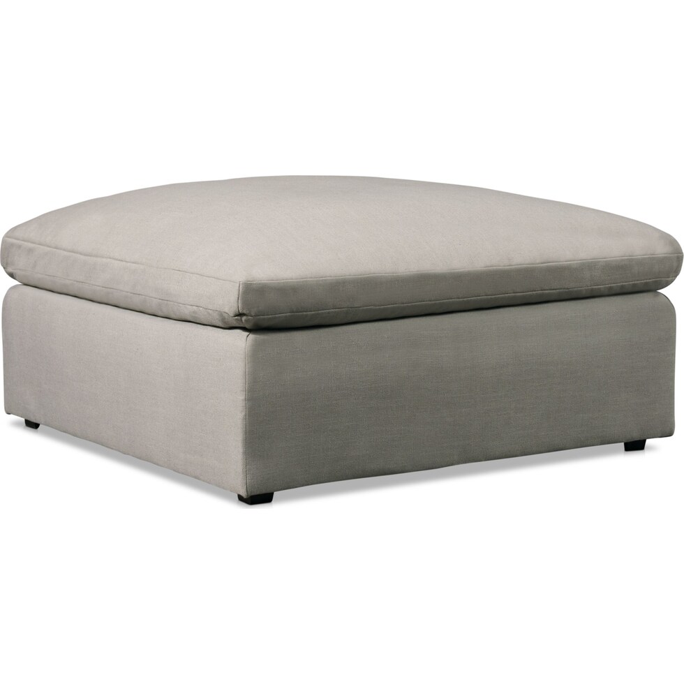 westport gray ottoman   