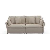 westport light brown sofa   