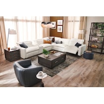 wheeler blue accent chair   