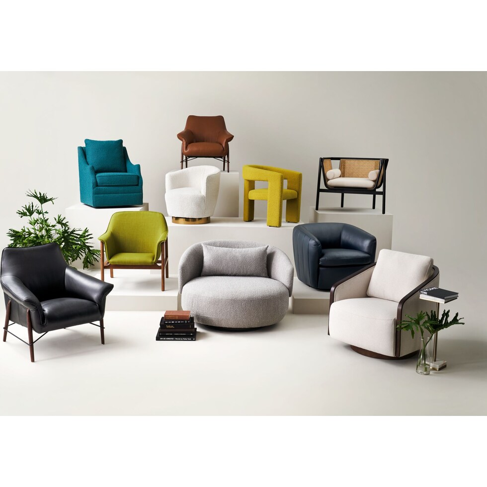 wheeler blue accent chair   