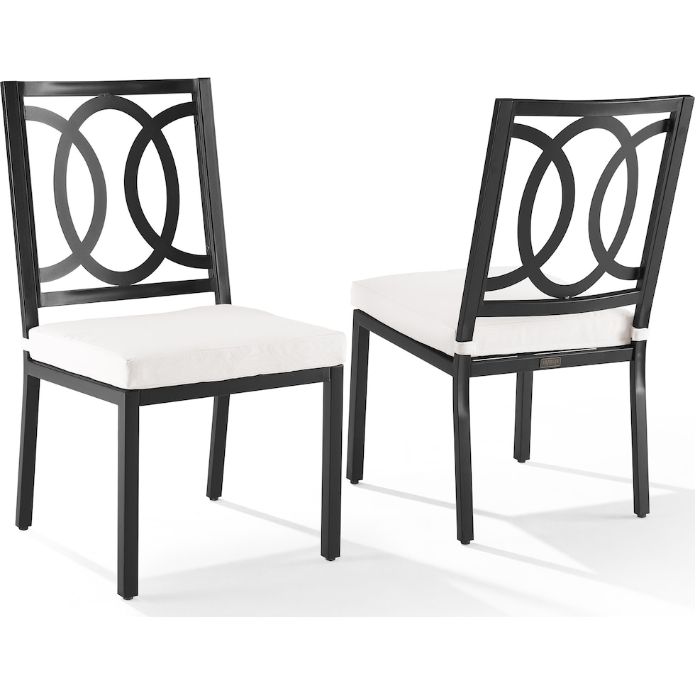 whidbey black outdoor dining chair   