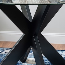 whitaker black dining table   