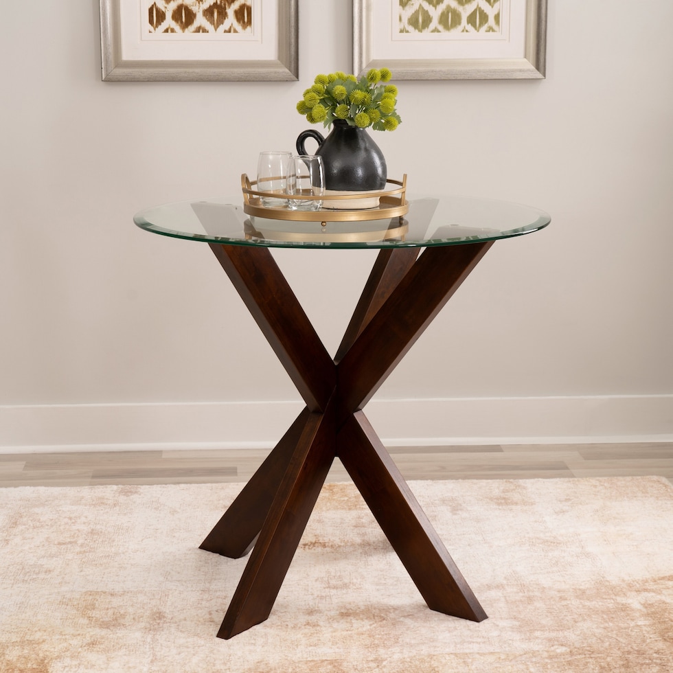 whitaker dark brown counter height dining table   