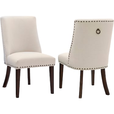 Whitaker Set of 2 Dining Chairs - Espresso/ Natural