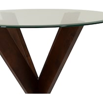 whitaker dark brown pub table   