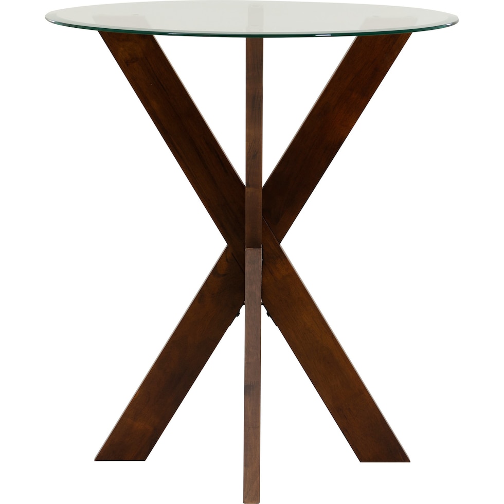 whitaker dark brown pub table   