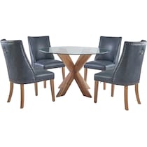 whitaker gray natural  pc dining room   