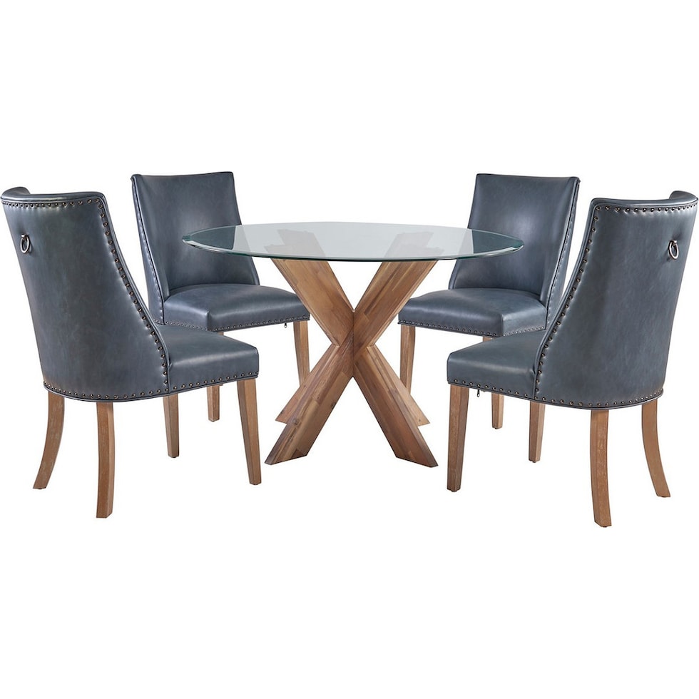whitaker gray natural  pc dining room   