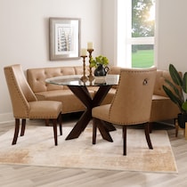 whitaker light brown  pc dining room   