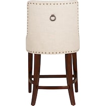 whitaker natural espresso counter height stool   