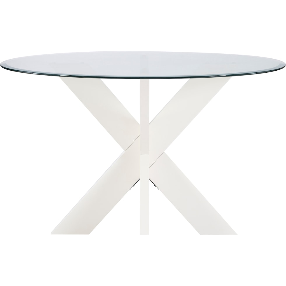 whitaker white dining table   